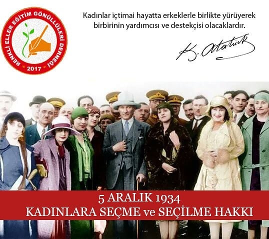 5 Aralık tarihi, Dünya Kadın Hakları Günü olarak kutlanmaktadır.
